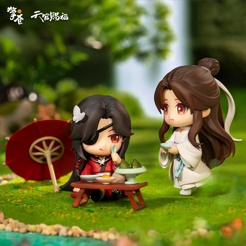 

6-8cm Heaven Officials Blessing Hua Cheng Xie Lian Q Version Anime Figure Decoration Pvc Collectible Model Dolls Girl Toy Gifts
