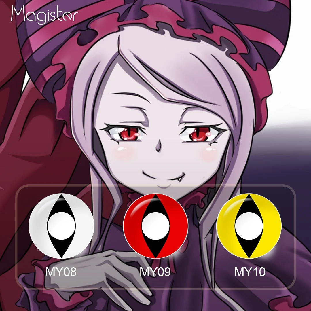 

Colored Contact Lenses Cat Eyes Series For Cosplay Anime Accessories Yellow Cat Eye Contact Halloween Pupil Colorful Eye Lenses