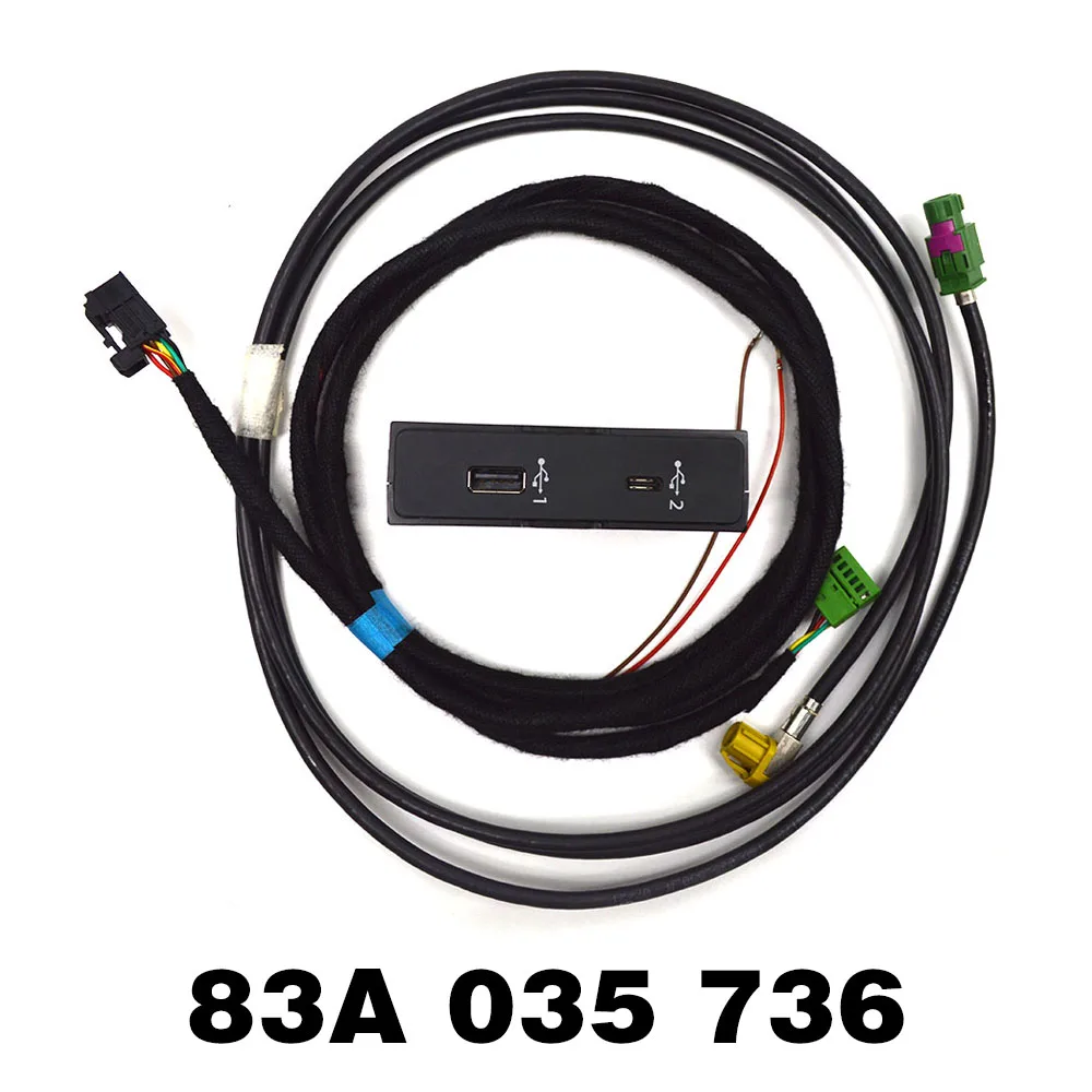 

Original brand new 83A035736 83A 035 736 For AUDI Q3 RSQ3 smartphone audio source dual interface USB Carplay switch