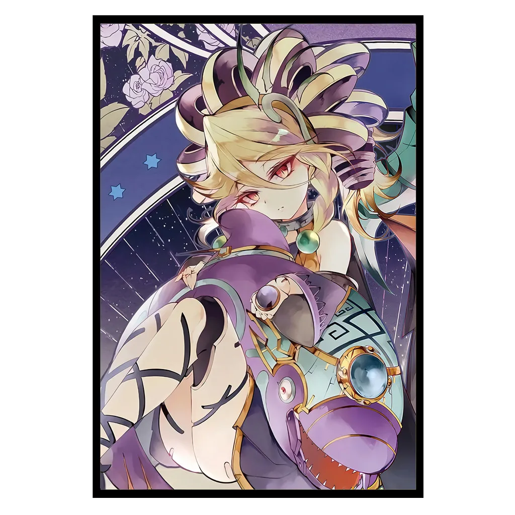 

50 PCS/Bag Yu-Gi-Oh! Reeshaddoll Wendi Card Sleeves Game Yugioh Holographic Sleeve Cards Protector Case for Gift