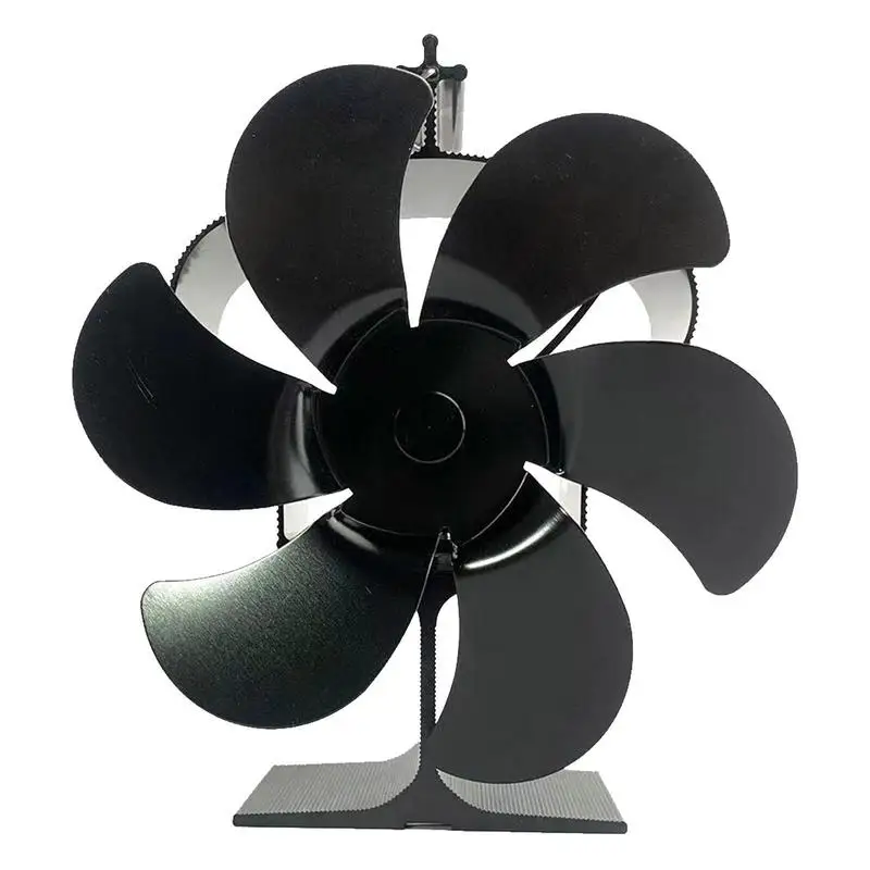 

6 Blade Wood Stove Fan Fireplace Fan Effecient Heatpowered Log Wood Burner Ecofan Quiet Heat Distribution Efficient