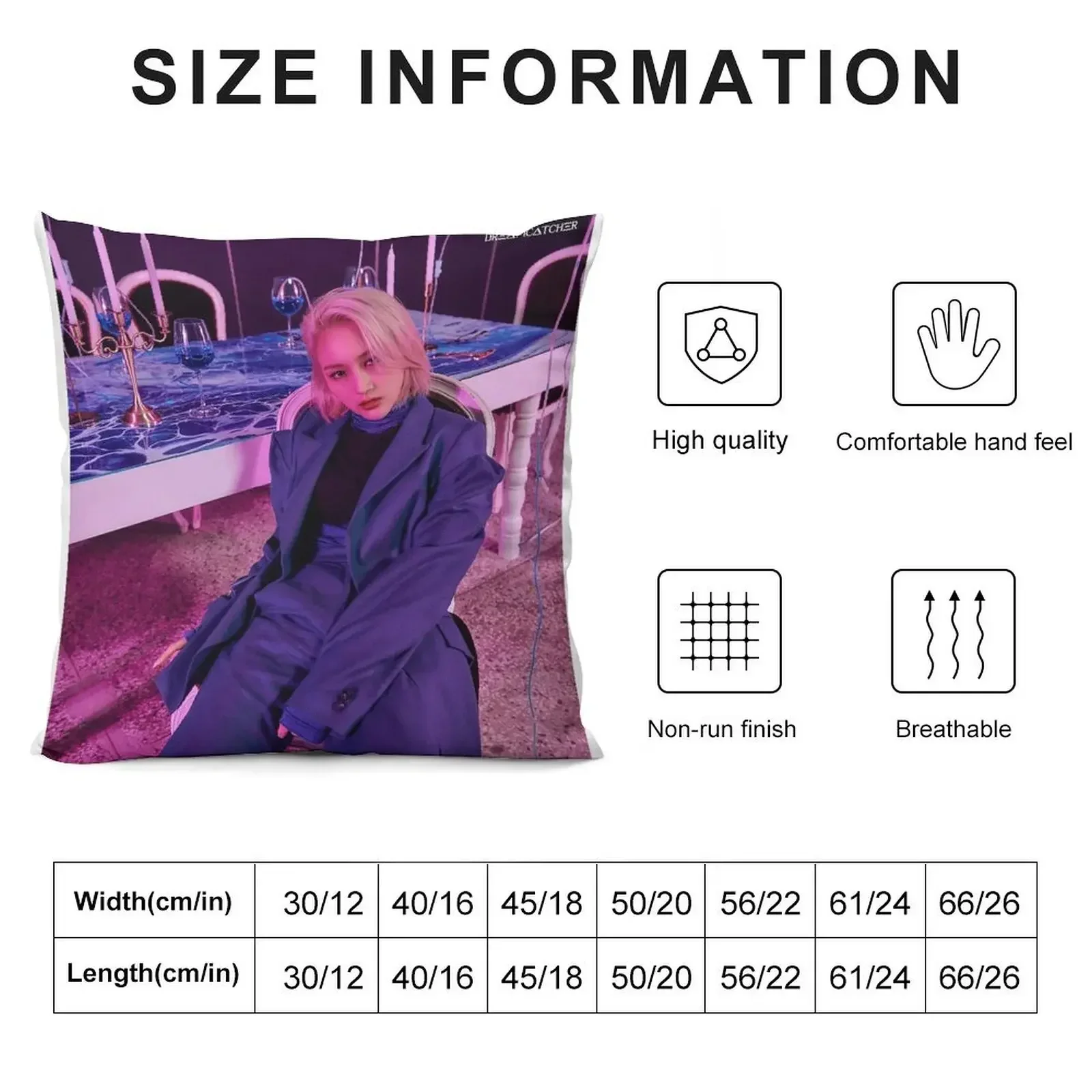 Lee Siyeon Dreamcatcher Photo in Suit Throw Pillow Ornamental Christmas Pillowcase pillow