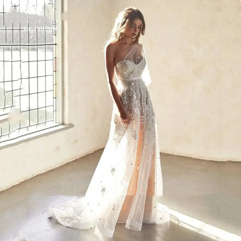 Женское длинное Тюлевое платье-трапеция Aleeshuo