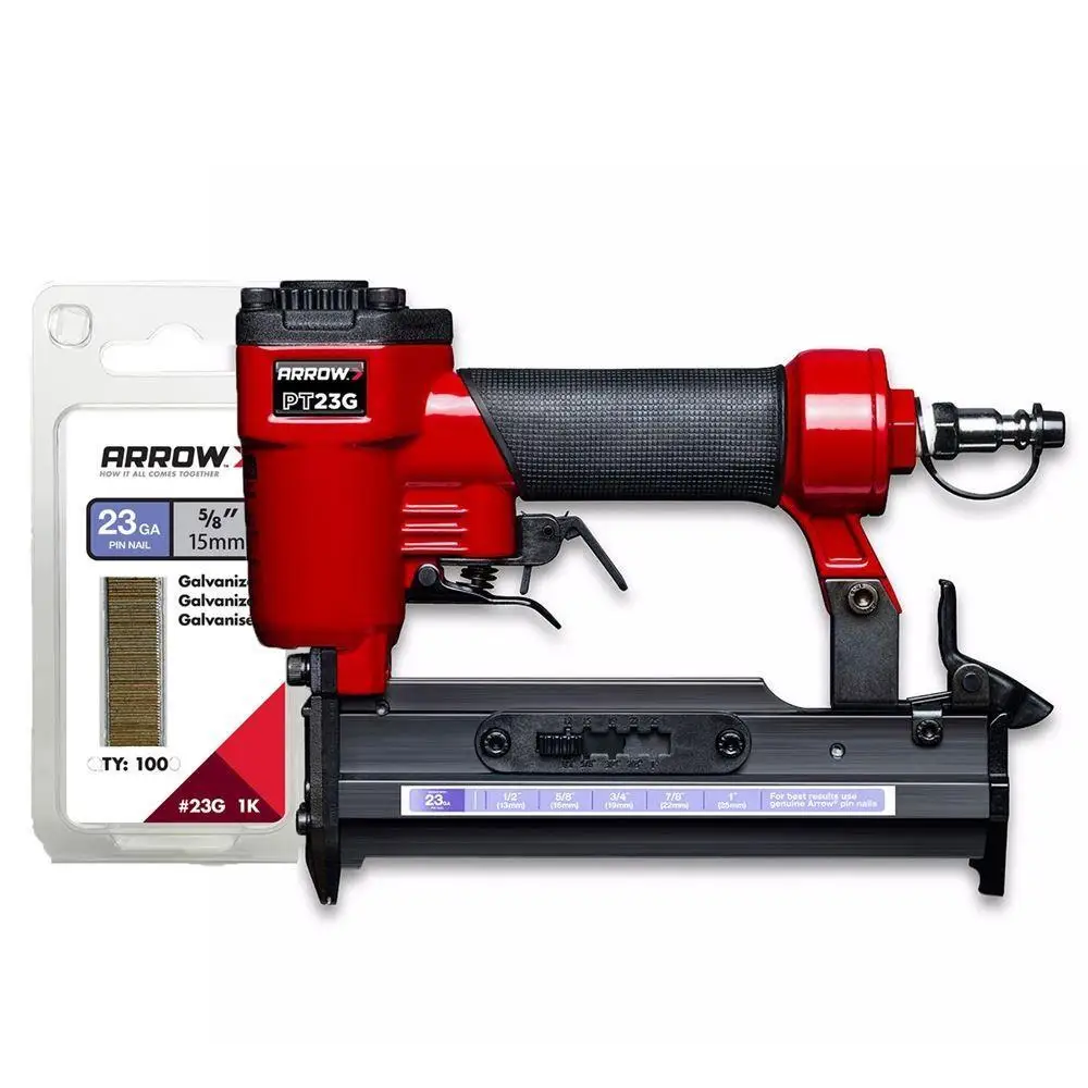 

Профессиональный пневматический пистолет для ногтей Arrow PT23G 10-25 мм + 1000 гвоздей