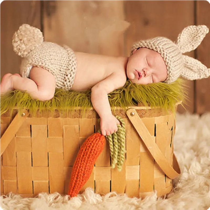 Crochet Newborn Photography Props Photo Accessories Baby Clothing Boys Girls Photography Clothes