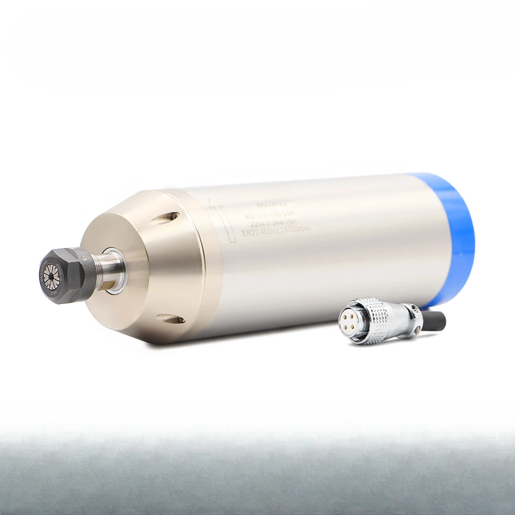 Шпиндель с водяным охлаждением кВт ER20 двигатель шпинделя для гравировального