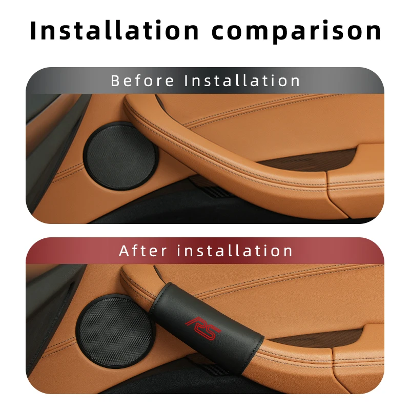 Защитный чехол для автомобильной двери с внутренней ручкой кожаный защитный Audi