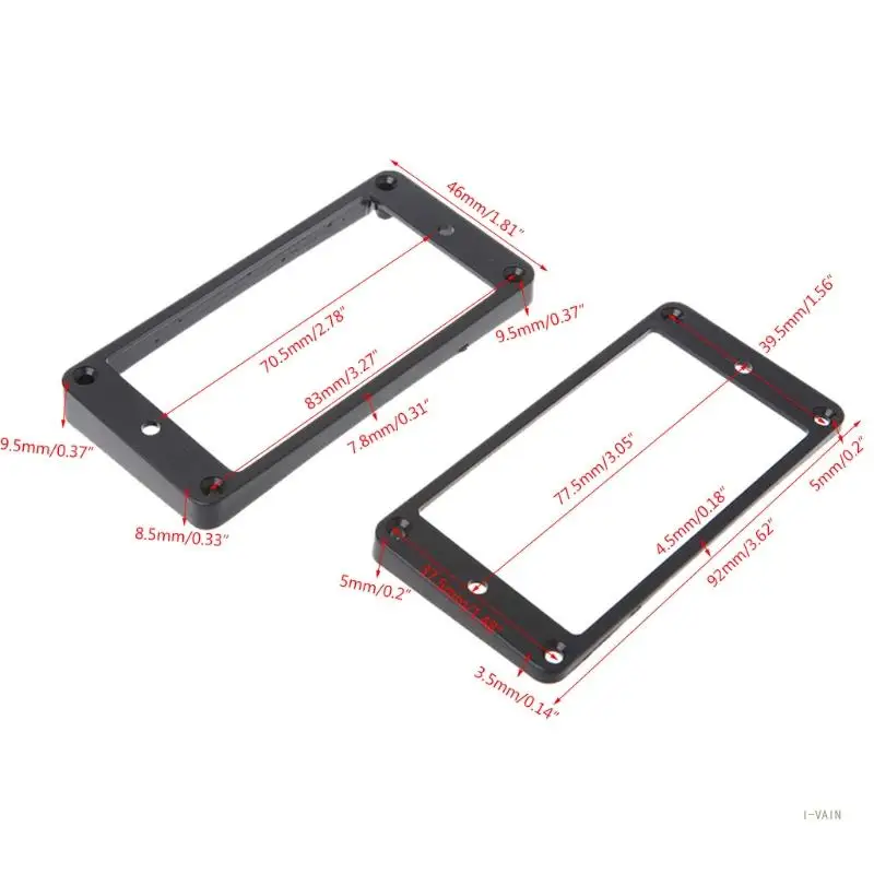 M5TC Рамка звукоснимателя хамбакера гриф и бридж Монтажное кольцо Изогнутая