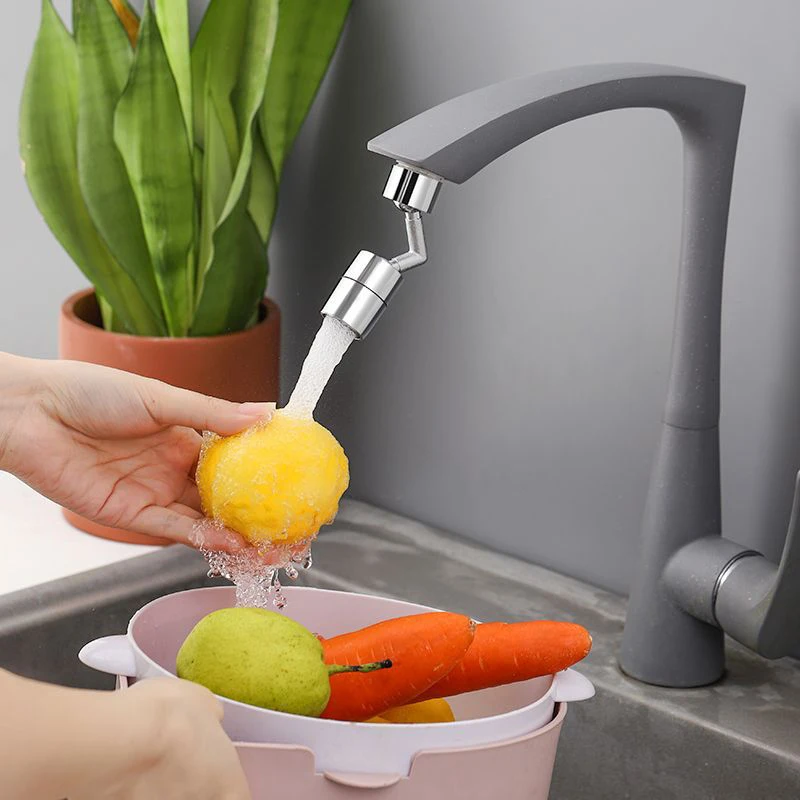 

Hot Sale!!Faucet Splash Proof Head Mouth External Joint Rotatable Pressurized Filter Extender Universal Kitchen Bathroom Sink