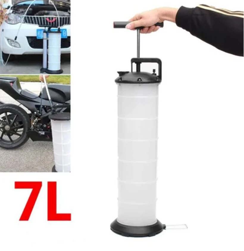 

7L Manual Vacuum Oil Fluid Extractor Pump Car Truck Boat Fuel Pump Oil Changer Liquid Change Petrol Transfer Tank Dispenser Kit