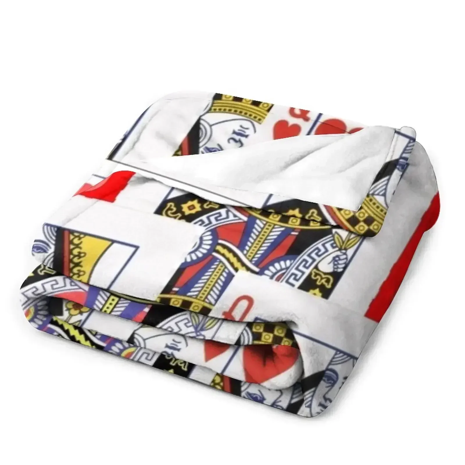 Одеяло RED-WHITECASINO QUEEN HEART PLAYING CARDS теплое зимнее одеяло из фланелевой ткани