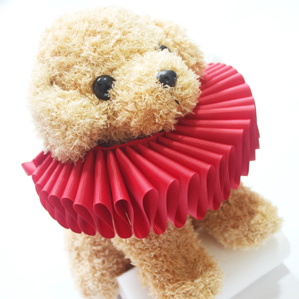 

Искусственный ошейник ручной работы для собак, кошек, животных, однотонные съемные ошейники для домашних животных, накладные ошейники, аксессуары