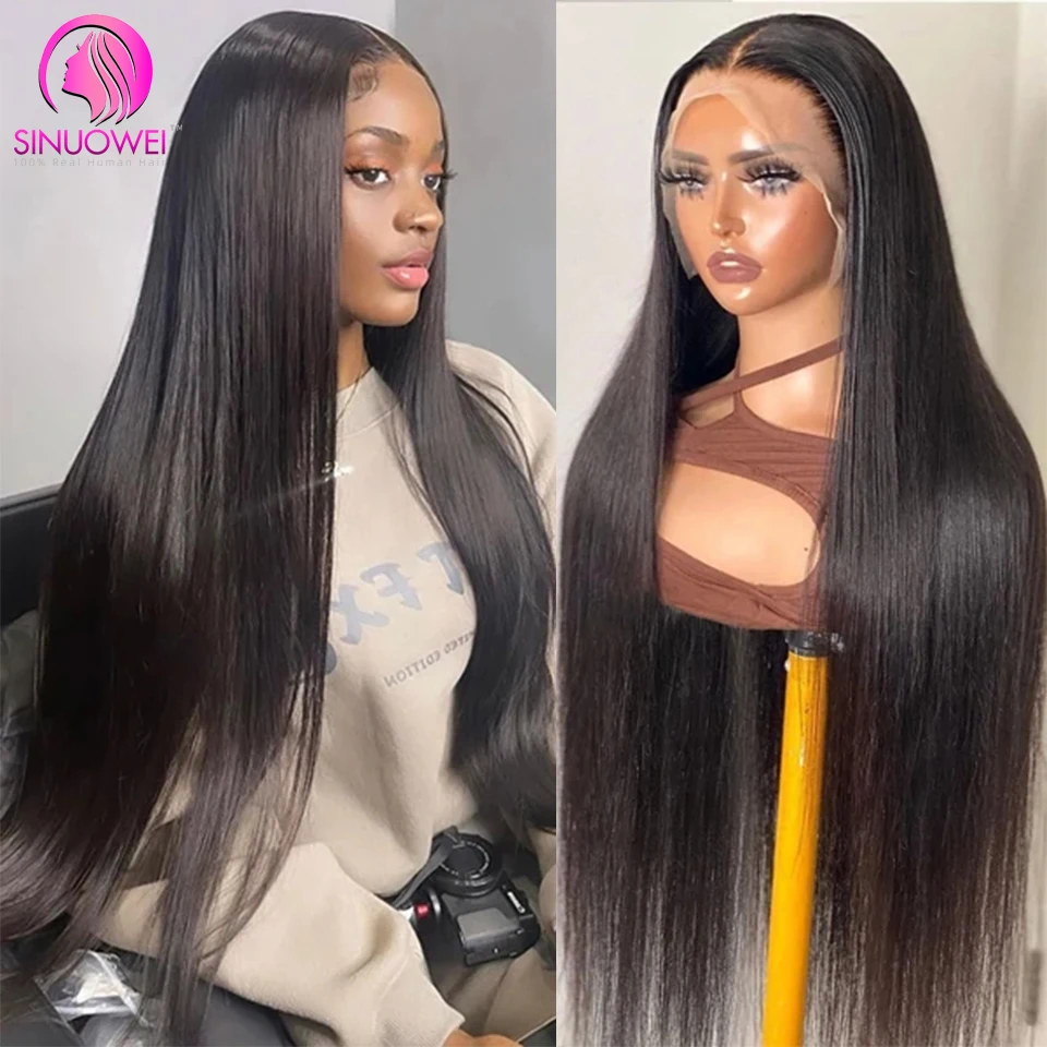 13X4 HD Lace Frontal Wig 10-28Inch Straight Lace Front Human Hair Wigs Brazilian 4x1 13x1 T Part Lace Human Hair Wigs For Women