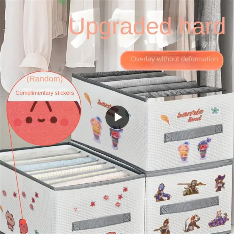 

Foldable Drawer Organizer Clothes Jeans Storage Box Cabinets Drawer Underwear Pants Organizers Wardrobe Clothes Storage Box