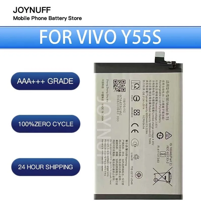 

New Battery High Quality 0 Cycles Compatible B-T5 For VIVO Y55S Replacement Lithium Sufficient Batteries moblie smartphone+tools