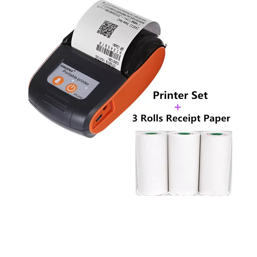 

Mini Pocket Mobile Wireless Printer Thermal Receipt Bluetooth-Compatible Android iOS Phone Support ESC POS Printer Thermal Paper