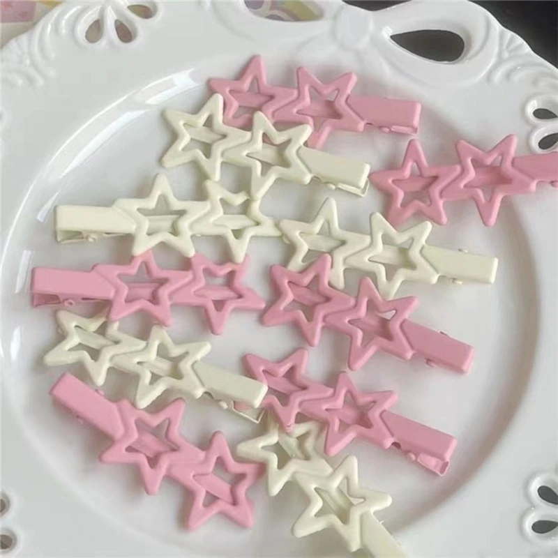 

Girl Hair Clip Matte Star Hair Barrettes Hair Pins for Girls Photography Headdress Sweet Hair Styling Accessories 10pcs A2UB