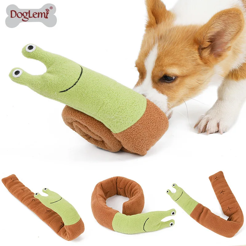 

Snail sniffing pet toy plush molar educational dog toy vocal interactive pet supplies
