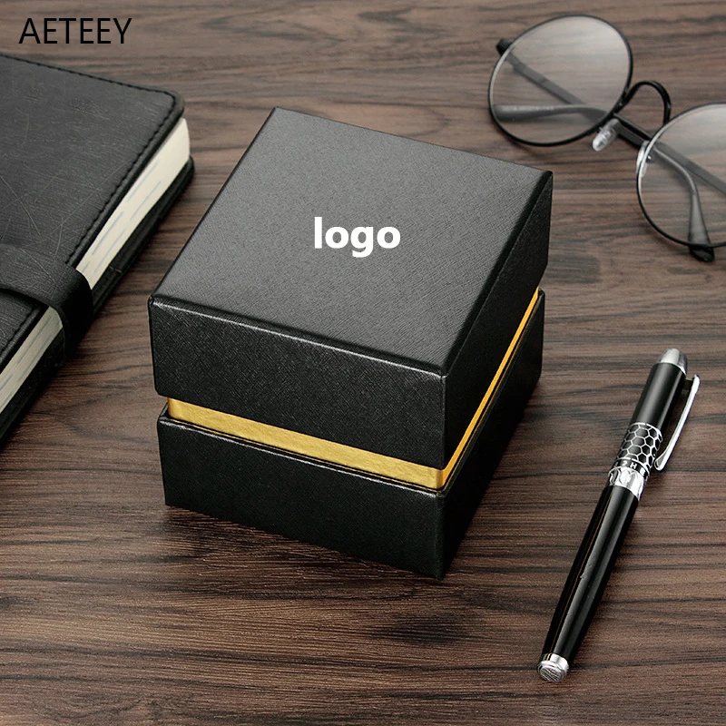 Square Heaven and Earth Cover Watch Box Watch Gift Box Watch Gift Case Special for Packaging Free Engraving Logo 12PCS Sales