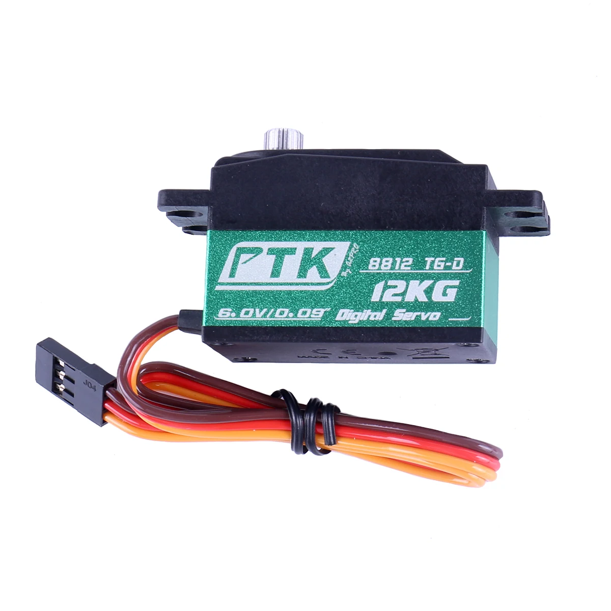 

PTK 8812 TG-D 12kg Servo Metal Digital Steering Gear Low Body High Torque Low Body Steering Gear Drift Car Short Body