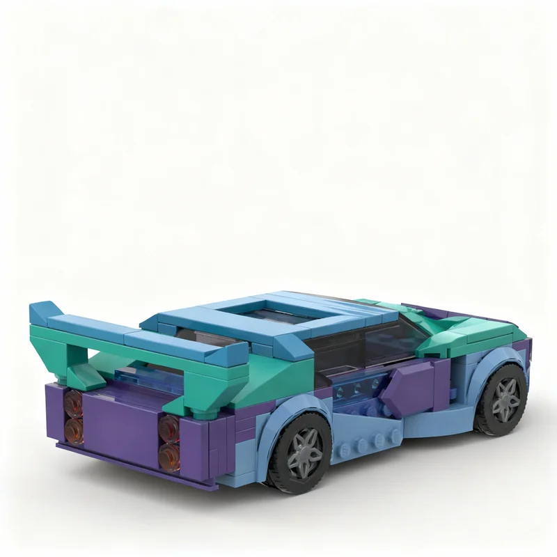 189 деталей MOC City Champions E-type Ocean Car, модель из строительных блоков, рождественский подарок, игрушка для сборки, 3D-конструктор, творческий подарок на день рождения. (art.: 3920dd0d3a2aa) - 3920dd0d3a2aa