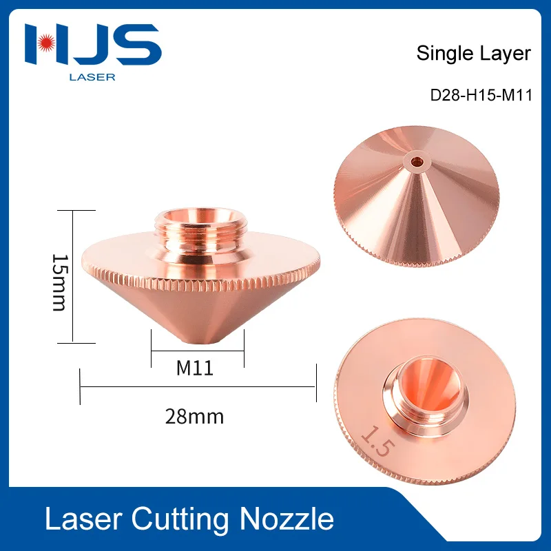 

10 шт., высококачественные насадки для лазерной резки D28, калибр 0,5-10, одинарный двухслойный для Raytools Precitec Bodor, режущая головка для лазерной резки