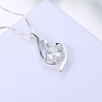 sterling silver necklace boutique innovative design pendant necklace with diamonds