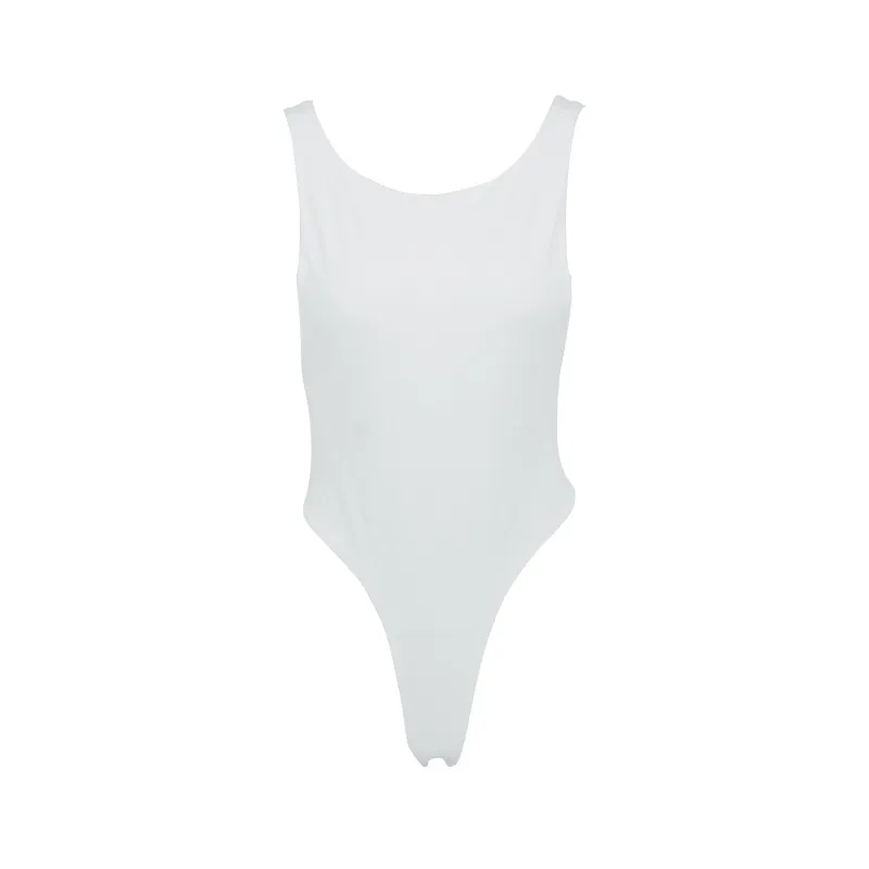 Женские Цельные Летние Боди С Открытой Спиной Сексуальная Клубная Одежда