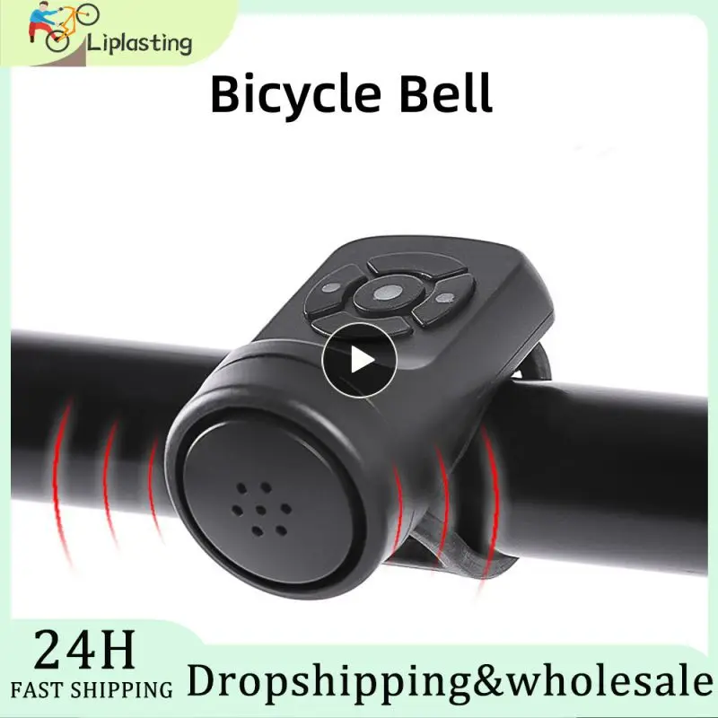 

Bicycle Bell Large Battery Capacity MTB Bike Safety Warning Alarm Cycling USB Charging Handlebar Bike Bells Riding Accessories