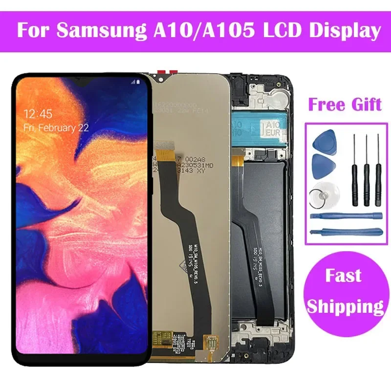 Фото ЖК-дисплей для Samsung A10 A105 SM-A105F/DS, ЖК-дисплей, дигитайзер сенсорного экрана в сборе для SM-A105F SM-A105G SM-A105M SM-A105FN №3