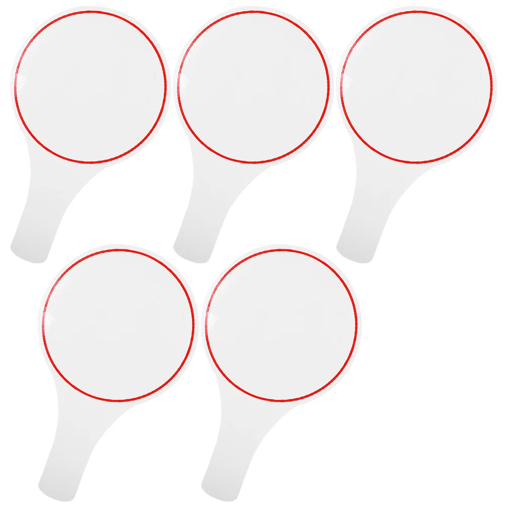 

5 Pcs Mini White Board Auction Paddles Auctions Whiteboard Scoring Board Simple Scoreboard Retail Store Supplies