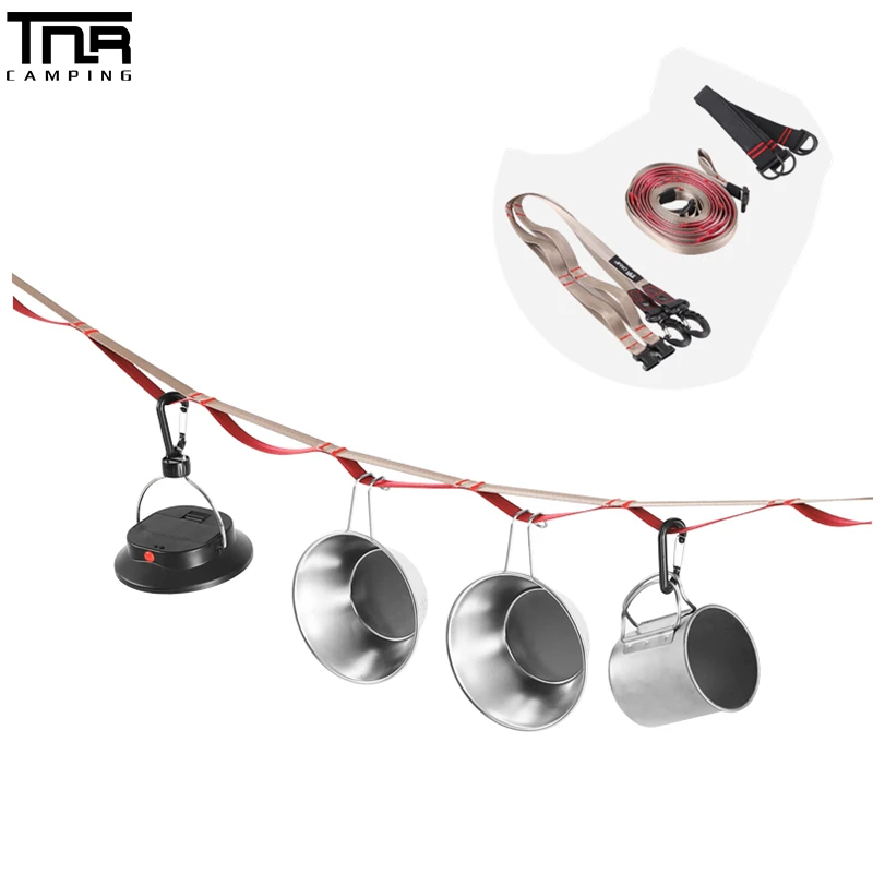 

Уличный многофункциональный регулируемый нейлоновый шнур TNR 5,9 м, уличная походная палатка, веревка, веревка для белья, оборудование для кемпинга