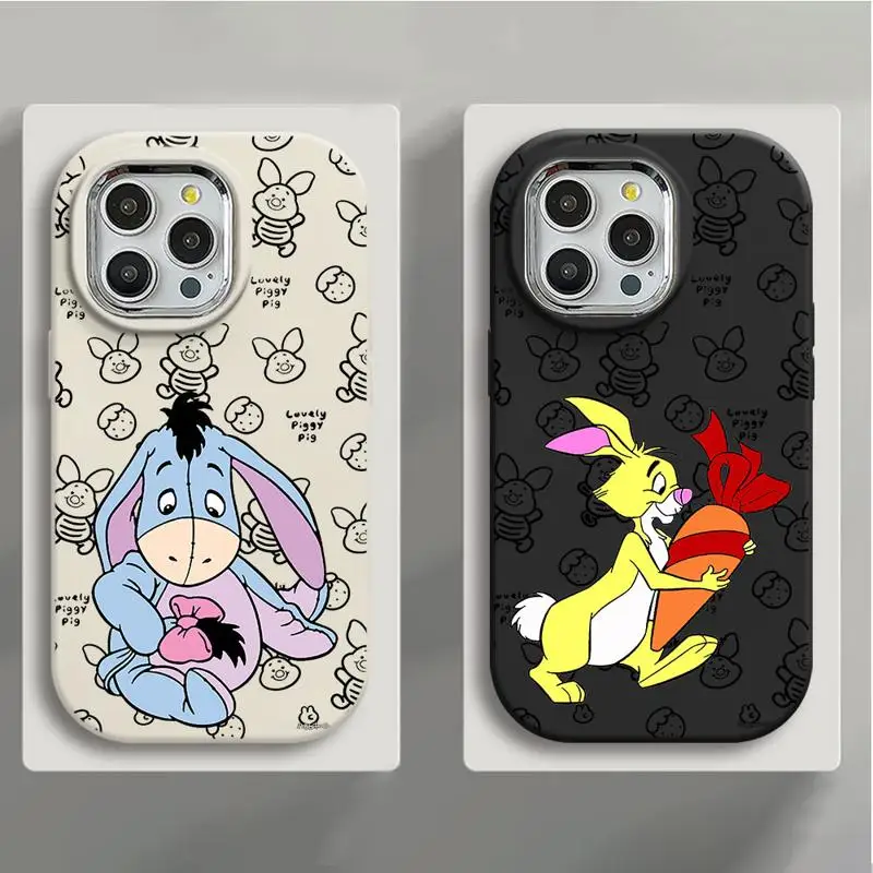Мультяшный кролик Eeyore мама Heffalump поросенок Kanga пухлый чехол для телефона iPhone 15 14