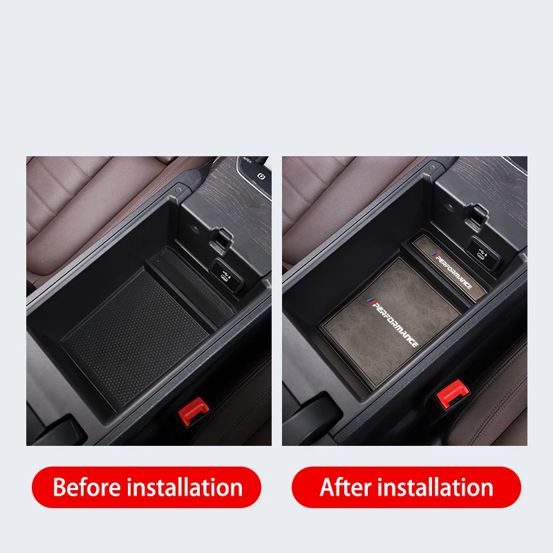 Автомобильный кожаный держатель для стакана Противоскользящий коврик BMW 5 Series X3 X4