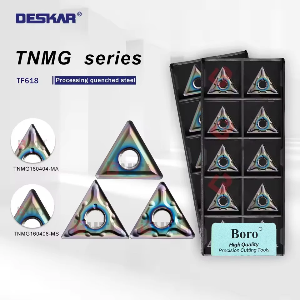 DESKAR 100% оригинал TNMG160404 TNMG160408 MA MS TF618 Токарная серия Цветные лезвия Токарный станок с ЧПУ Инструменты для станков закаленной стали