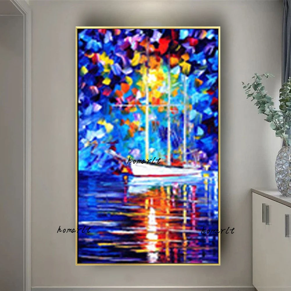 

Nordic Abstarct Oil Painting Wall Decor Home Upholstery Pure Handmade Canvas Art Picture For Living Room Porch Aisle Bed Head