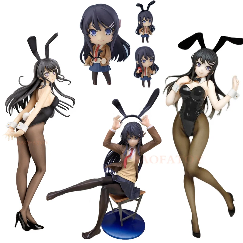 

Фигурки героев аниме «Раскал не мечтает кролика», 22 см