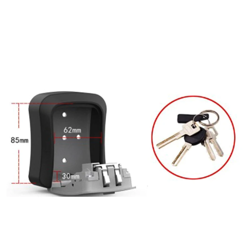 Настенное крепление для хранения ключей секретный ящик органайзер кодовый замок