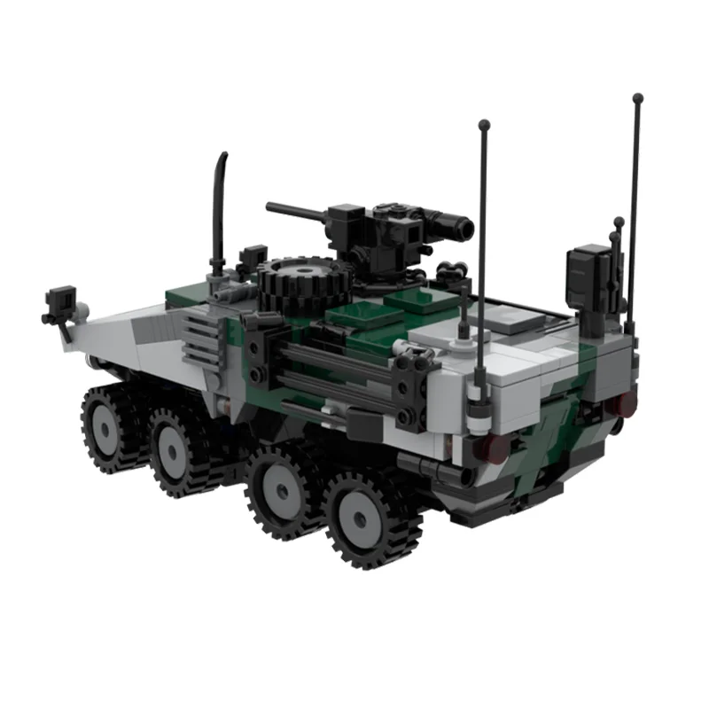 Модель автомобиля MOC 8X8 модель тактического пехотного транспорта M1130 творческий