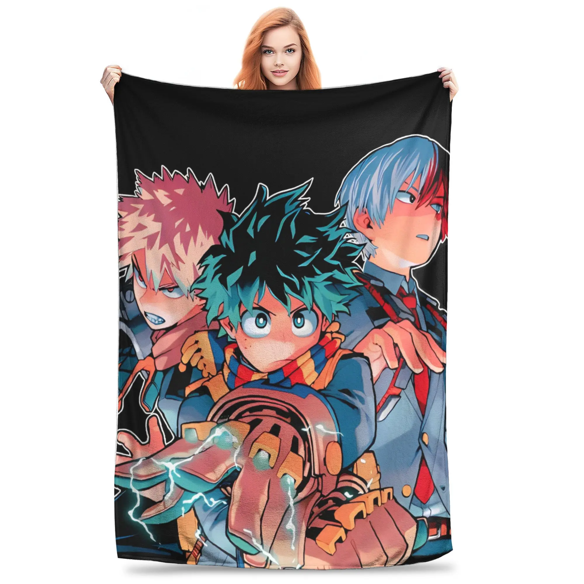 Фланелевые одеяла My Hero Academia Midoriya Izuku новинка пледы в стиле аниме манга покрывала