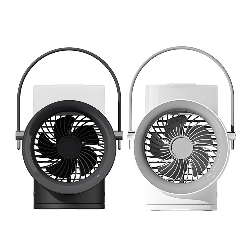 USB Double Spray Humidification Fan LED Light Water Cooling Circulating Fan