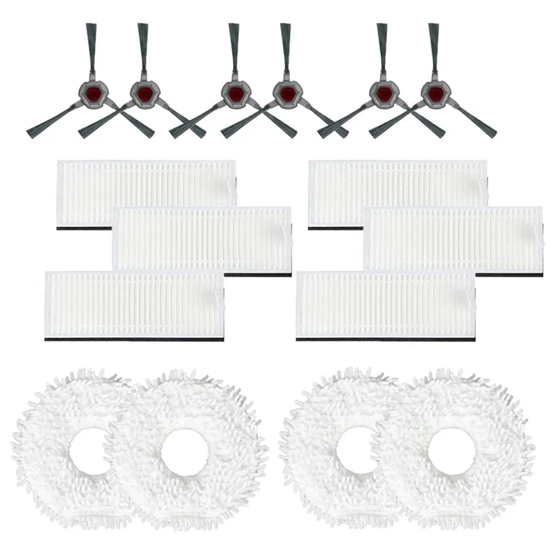 

Сменные детали Для Ecovacs DEEBOT N9 + боковые щетки робота, Швабра, тканевые фильтры Hepa