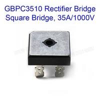 1 pcs gbpc3510 rectifier bridge 35a1000v diode bridge rectifier square bridge silicon bridge flat bridge bridge stack