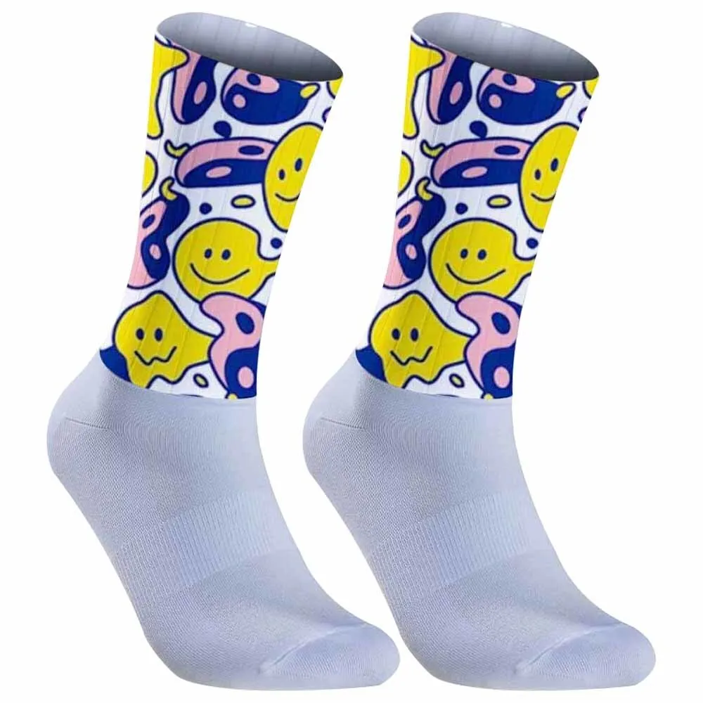 Нескользящие силиконовые профессиональные гоночные аэроспортивные носки