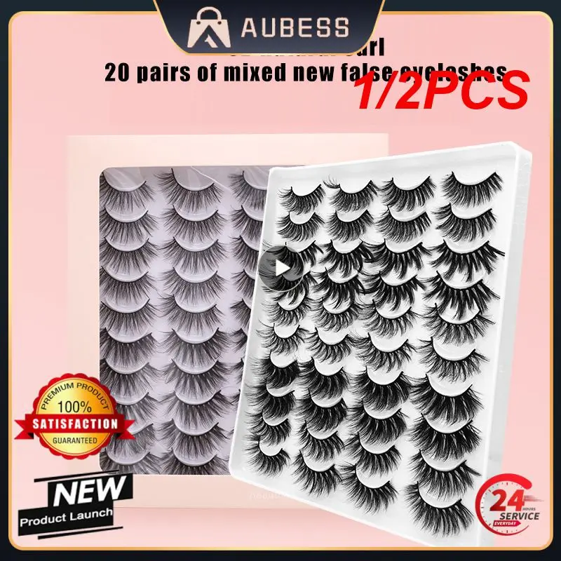 

1/2PCS 5/10Pairs 3D Faux Mink Eyelashes Natural Thick Long False Eyelashes Dramatic Fake Lashes Makeup Eyelash Extension