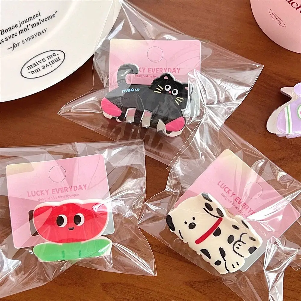 Персонализированный зажим для волос в виде цветов животных акулы мультяшной