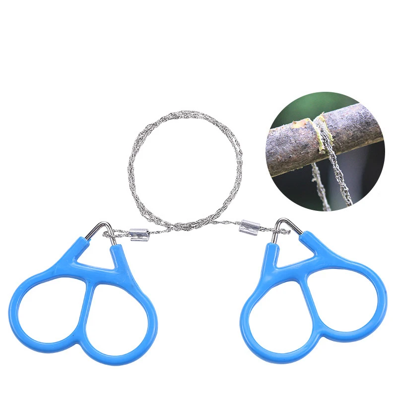 

Mini Metal Wire Saw Portable Camping Hiking Pocket Saw Travel Emergency Survive Tool Wire with Finger Handle Woodworking Tools