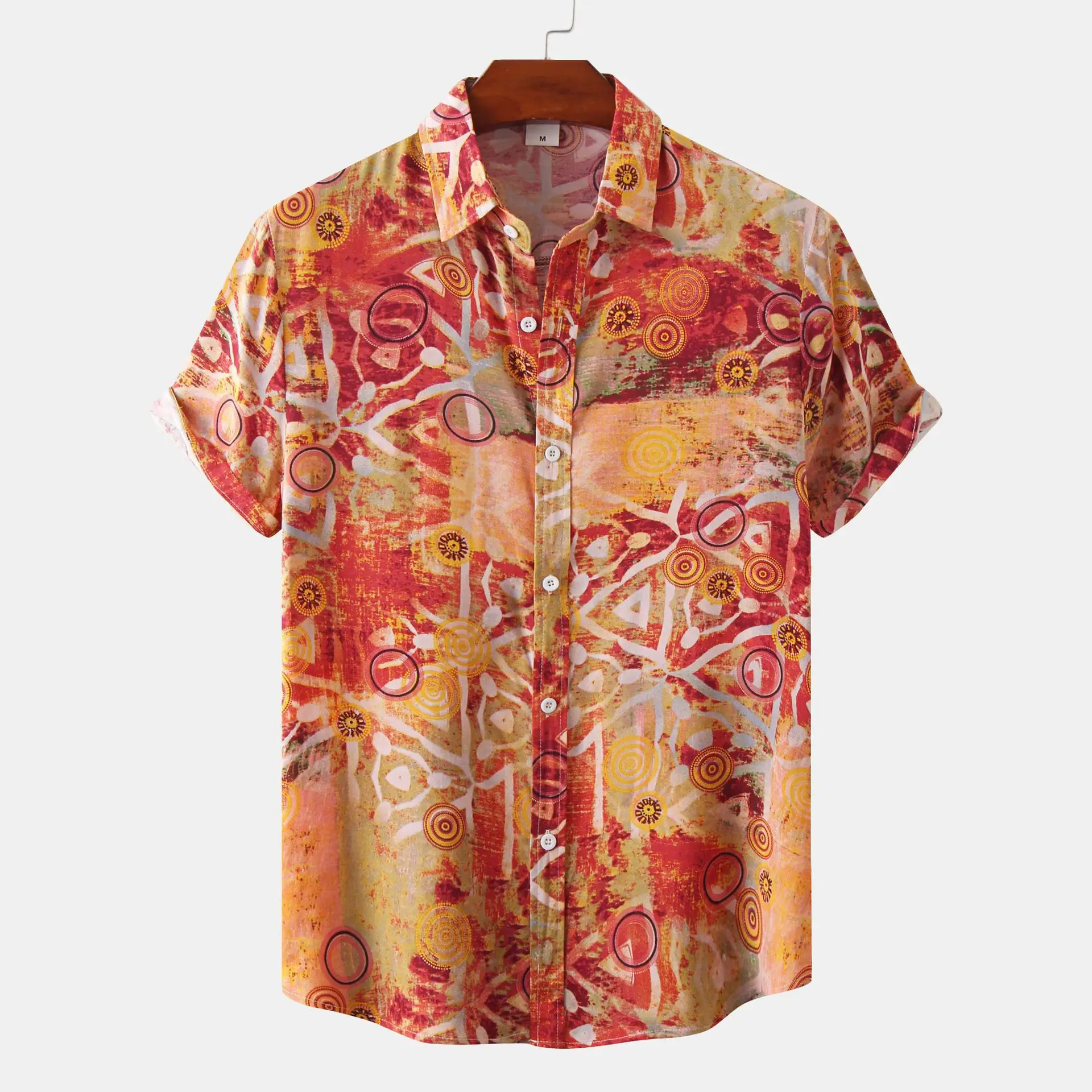Men'S Shirt Floral 3d Print Undies Hawaiian Shirts Casual Short Sleeved Oversized Blouse Streetwear Tees Top Summer Men Clothing