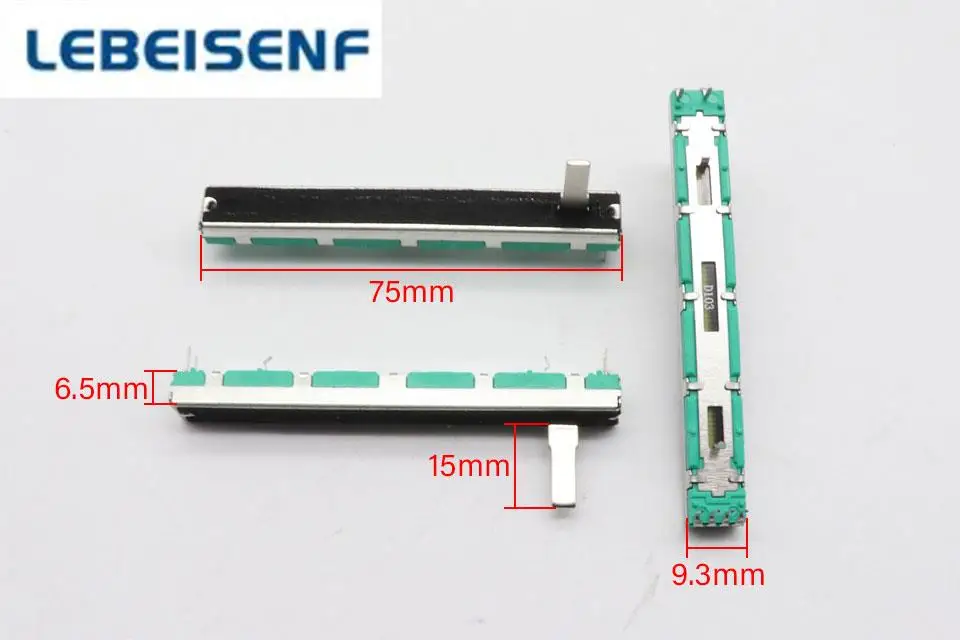 

1 шт. 10KD fader Behringer 7,5 см 75 мм мешочек для сокровищ миксер Soundcraft FOLIO-4 D10KX2 2-канальный двойной потенциометр D10K