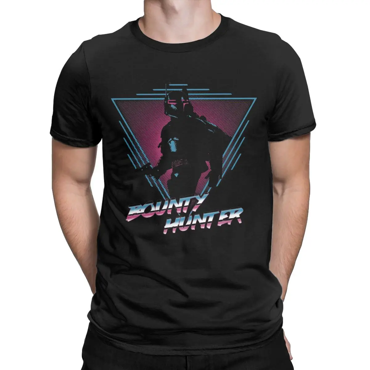 

Disney Bounty Hunter Boba Men's T Shirts Star Wars Darth Vader Tees Short Sleeve T-Shirt 100% Cotton Graphic Printed Tops